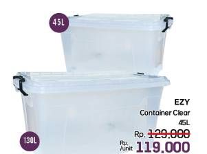 Promo Harga EZY Box Container Clear  - LotteMart