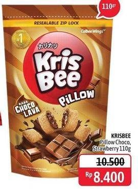 Promo Harga KRISBEE Pillow Chocolava, Strawberry 110 gr - Alfamidi