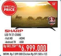 Promo Harga SHARP 2T-C50BG | LED TV 50"  - Hypermart