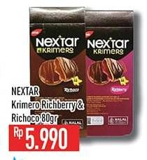 Promo Harga Nabati Nextar Krimero Richberry, Richoco 80 gr - Hypermart
