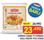 Promo Harga TYJ Spring Roll Pastry 275 gr - Superindo
