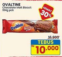 Promo Harga Ovaltine Chocolate Malt Cookies 104 gr - Indomaret