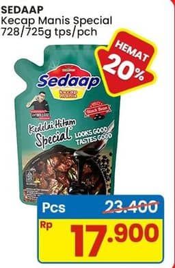 Promo Harga Sedaap Kecap Manis Kedelai Hitam Special 725 ml - Indomaret