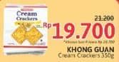 Promo Harga Khong Guan Cream Crackers 390 gr - Alfamidi