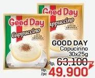 Promo Harga Good Day Cappuccino per 30 sachet 25 gr - LotteMart