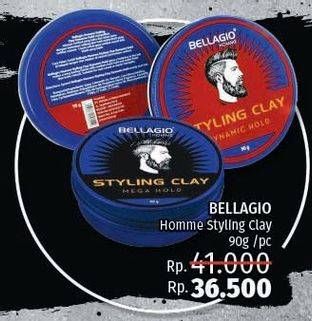 Promo Harga BELLAGIO HOMME Styling Clay 90 gr - LotteMart