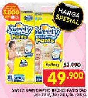 Promo Harga Sweety Bronze Pants L30+2, M34+2, XL26+2 28 pcs - Superindo