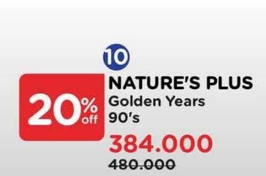 Promo Harga Natures Plus Golden Years  - Watsons