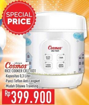 Promo Harga COSMOS CRJ 1031 Rice Cooker  - Hypermart