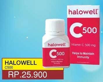 Promo Harga HALOWELL Vitamin C 500 mg  - Yogya