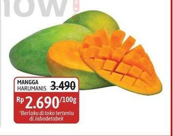 Promo Harga Mangga Harum Manis per 100 gr - Alfamidi