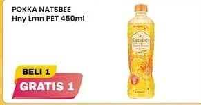 Promo Harga Pokka Natsbee Drink Honey Lemon 450 ml - Alfamart