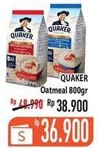 Promo Harga QUAKER Oatmeal 800 gr - Hypermart