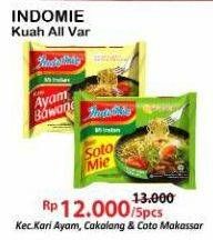 Promo Harga INDOMIE Mi Kuah All Variants per 5 pcs - Alfamart