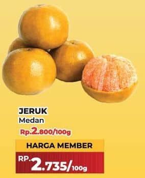 Promo Harga Jeruk Medan per 100 gr - Yogya