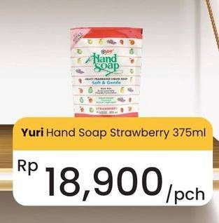 Promo Harga Yuri Hand Soap Strawberry 375 ml - Carrefour