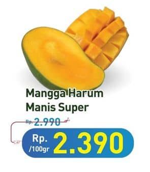 Mangga Harum Manis per 100 gr Diskon 20%, Harga Promo Rp2.390, Harga Normal Rp2.990