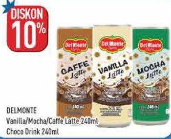 Promo Harga Del Monte Choco Drink Vanilla, Mocha, Cafe Latte 240 ml - Hypermart