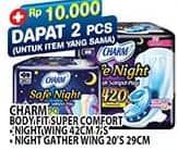 Promo Harga Charm Safe Night Gathers 42cm, Wing 29cm 8 pcs - Hypermart
