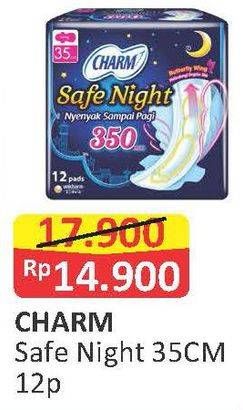 Promo Harga Charm Safe Night Wing 35cm 12 pcs - Alfamart