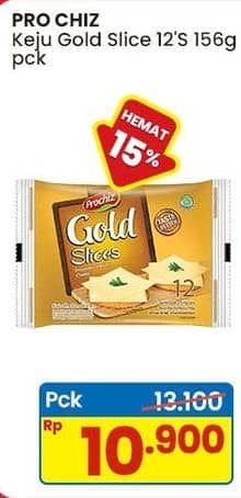 Promo Harga Prochiz Gold Slices 156 gr - Indomaret