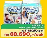 Promo Harga Sweety Silver Pants L54, M60 54 pcs - TIP TOP