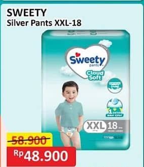 Promo Harga Sweety Silver Pants XXL18 18 pcs - Alfamart