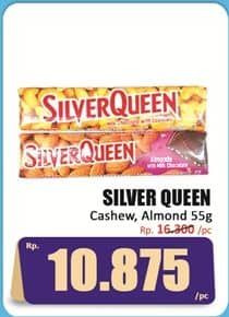 Promo Harga Silver Queen Chocolate Almonds, Cashew 58 gr - Hari Hari