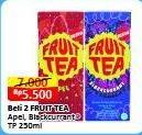Promo Harga Sosro Fruit Tea Apple, Blackcurrant 250 ml - Alfamart