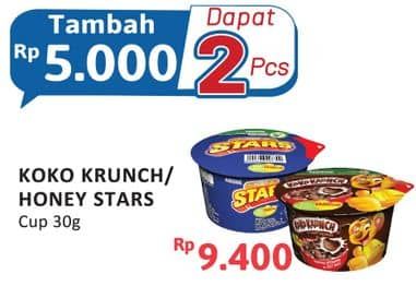 Promo Harga Nestle Koko Krunch Cereal Breakfast Combo Pack/Nestle Honey Stars   - Alfamidi