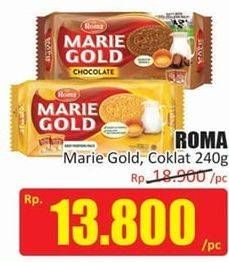 Promo Harga ROMA Marie Gold Chocolate, Original 240 gr - Hari Hari
