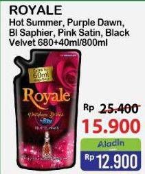 Promo Harga So Klin Royale Parfum Collection Hot Summer, Purple Dawn, Blue Sapphire, Pink Satin, Black Velvet 720 ml - Alfamart