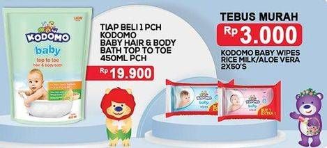Promo Harga Kodomo Baby Top To Toe Wash 450 ml - Indomaret