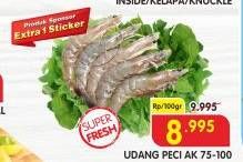 Promo Harga Udang Peci AK 75-100 per 100 gr - Superindo