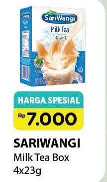 Promo Harga Sariwangi Milk Tea 4 pcs - Alfamart