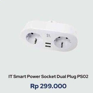 Promo Harga IT Smart Power Socket Dual Plug PS02  - iBox