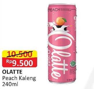 Promo Harga OLATTE Drink Peach 240 ml - Alfamart