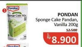 Promo Harga Pondan Sponge Cake Mix Vanilla, Pandan 200 gr - Alfamidi