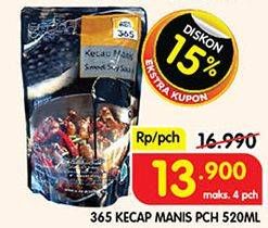 Promo Harga 365 Kecap Manis 600 ml - Superindo