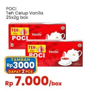 Promo Harga Cap Poci Teh Celup Vanila per 25 pcs 2 gr - Indomaret