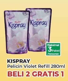 Promo Harga Kispray Pelicin Pakaian Violet 280 ml - Yogya