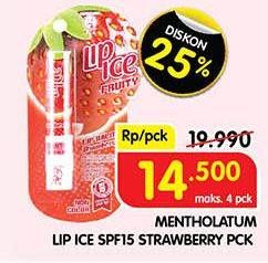 Promo Harga Lip Ice Tint Fruity Pink 2 gr - Superindo