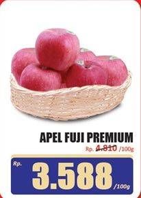 Promo Harga Apel Fuji Premium per 100 gr - Hari Hari