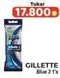 Promo Harga GILLETTE Blue 3  - Alfamidi