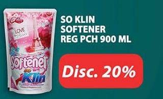 Promo Harga SO KLIN Softener 900 ml - Hypermart