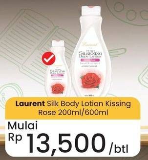 Promo Harga Laurent Silkening Body Lotion Kissing Rose 200 ml - Carrefour