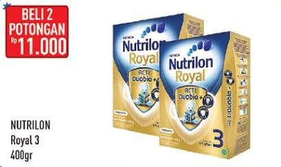 Promo Harga NUTRILON Royal 3 Susu Pertumbuhan Vanila 400 gr - Hypermart