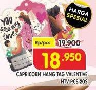 Promo Harga CAPRICORN Kartu Ucapan Valentine 20 pcs - Superindo