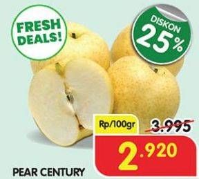 Promo Harga Pear Century per 100 gr - Superindo