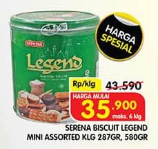 Promo Harga Serena Biskuit Legend 287 gr - Superindo